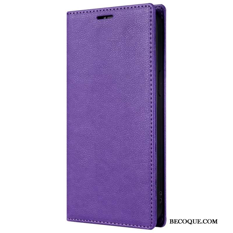 Flip Cover iPhone 16 Pro Effet Cuir