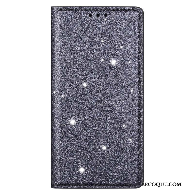 Flip Cover iPhone 16 Pro Paillettes