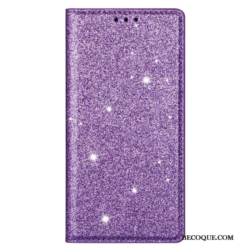 Flip Cover iPhone 16 Pro Paillettes