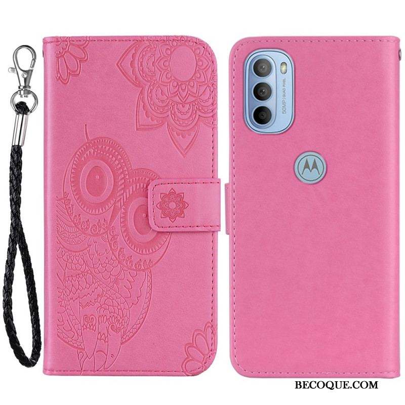 Housse Moto G41 / G31 Hibou Mandala