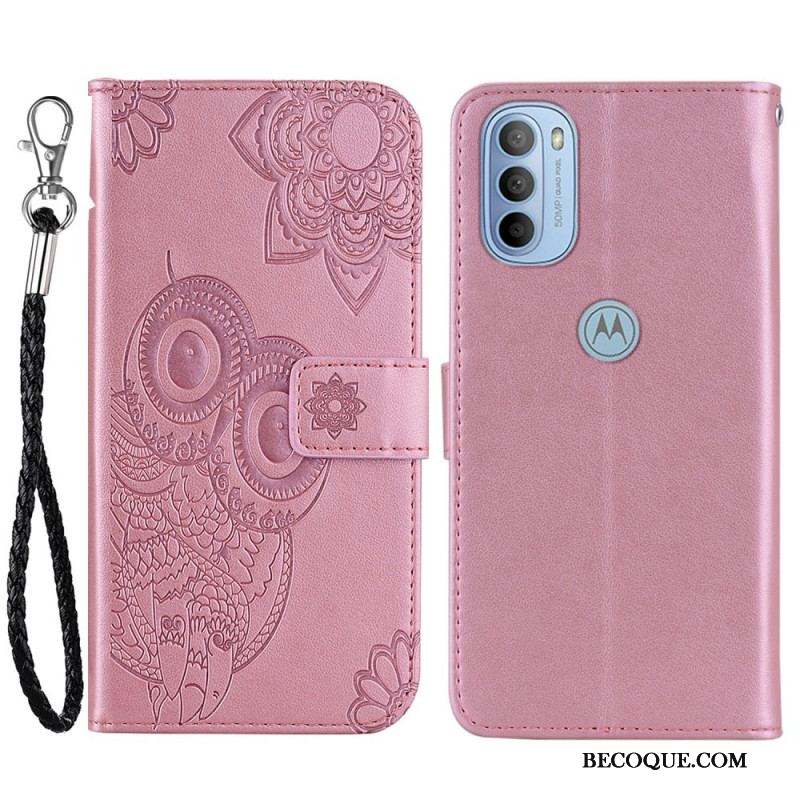 Housse Moto G41 / G31 Hibou Mandala