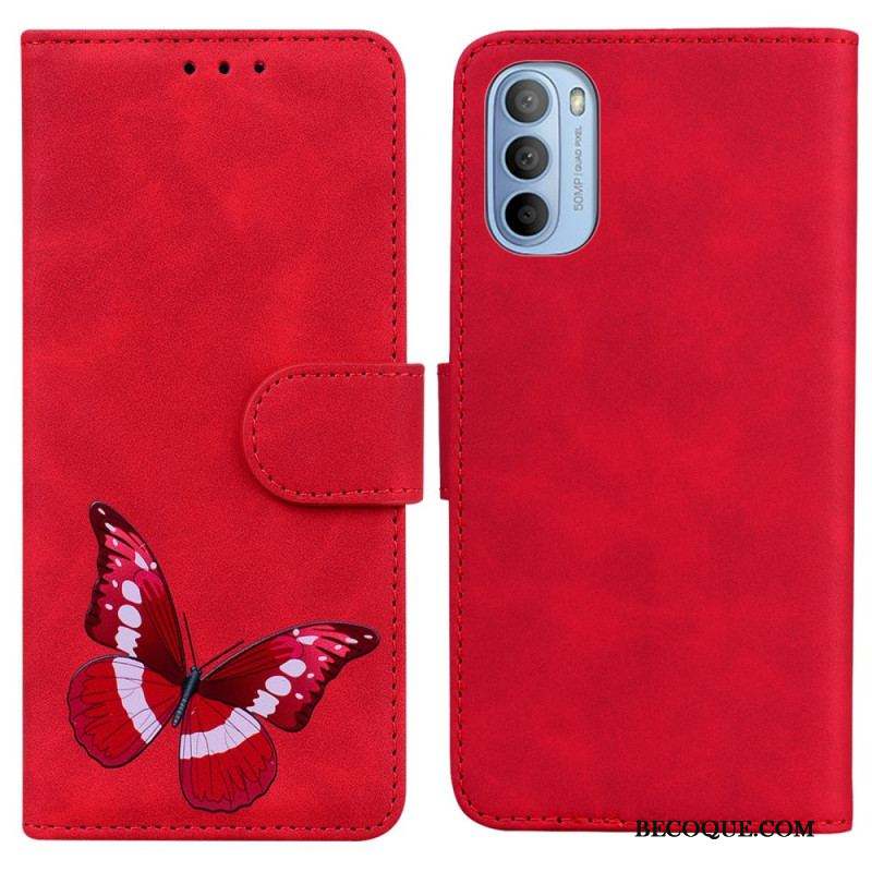 Housse Moto G41 / G31 Skin-Touch Papillon