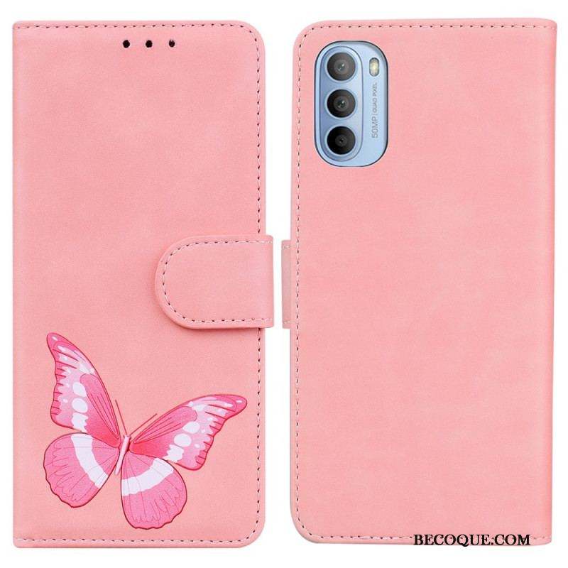 Housse Moto G41 / G31 Skin-Touch Papillon