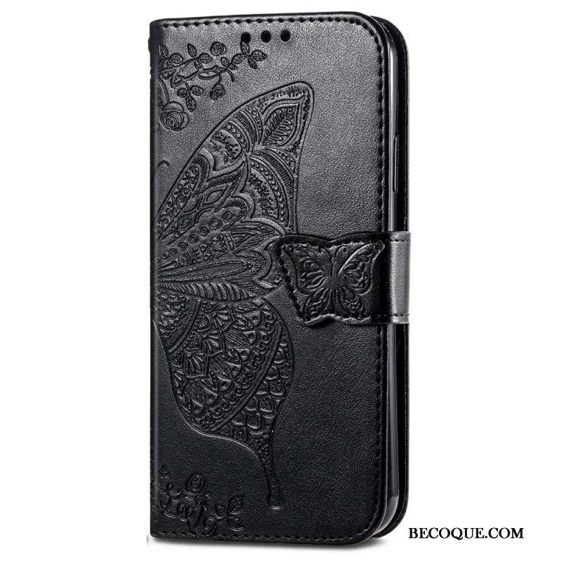 Housse Motorola Edge 50 Fusion Papillon Baroque