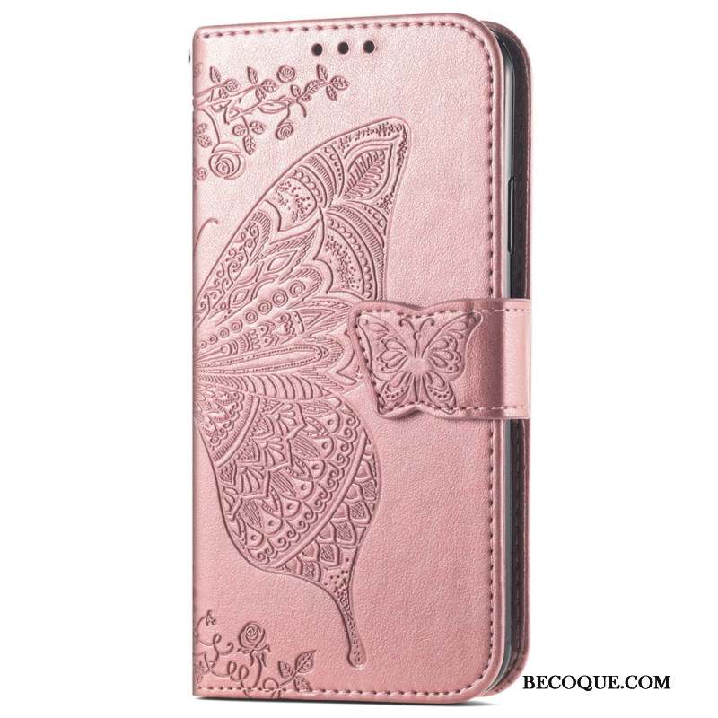 Housse Motorola Edge 50 Fusion Papillon Baroque