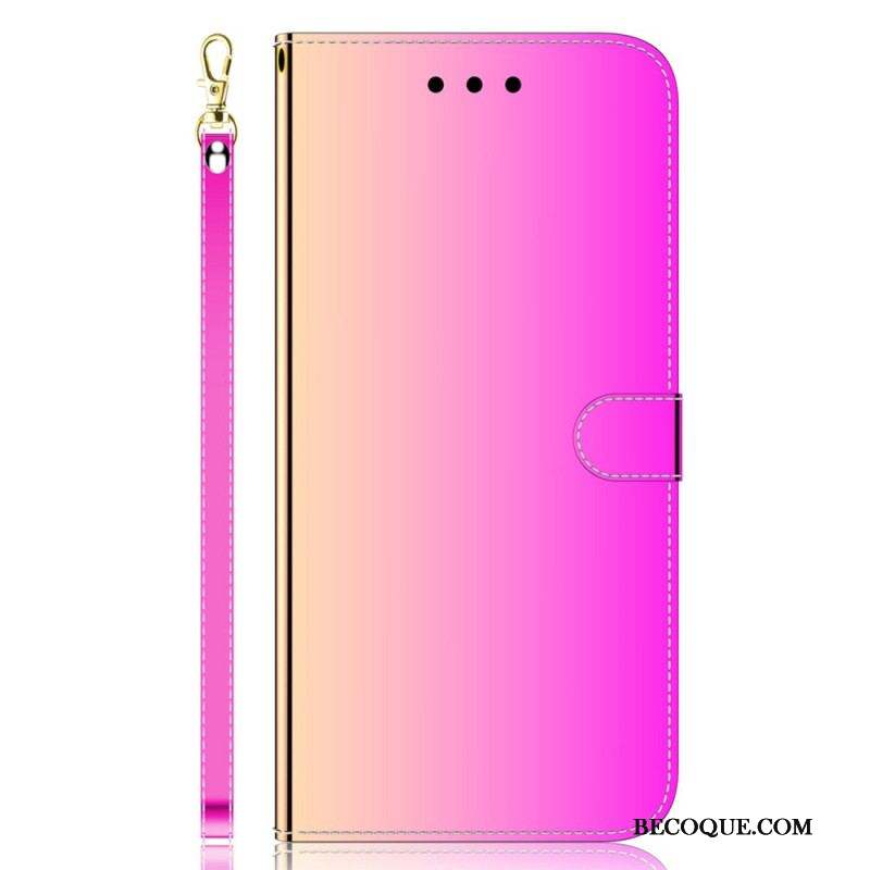 Housse Samsung Galaxy A14 5G / A14 Miroir et Lanière