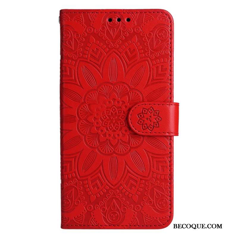 Housse Samsung Galaxy A15 5G Impression Mandala avec Lanière