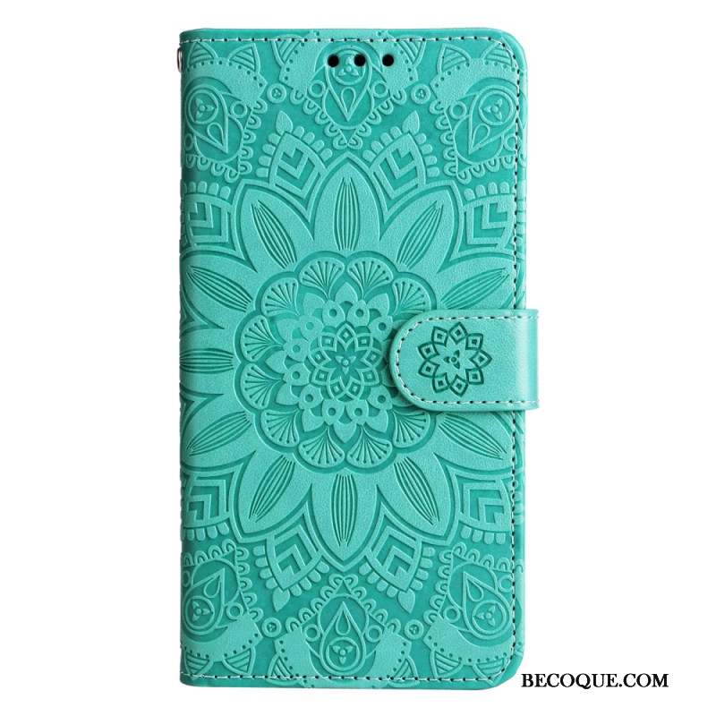 Housse Samsung Galaxy A15 5G Impression Mandala avec Lanière