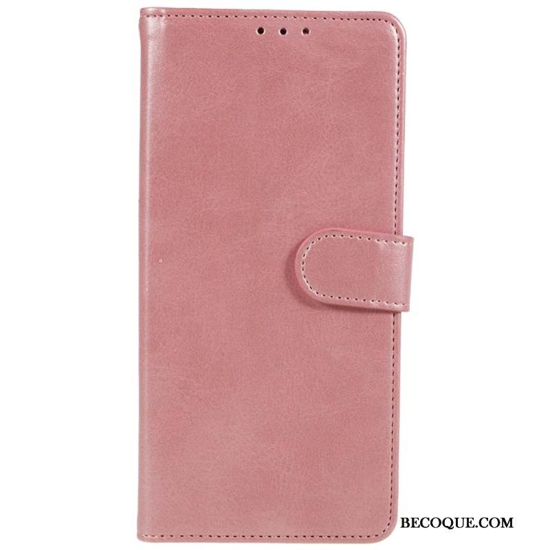 Housse Samsung Galaxy A15 5G Style Cuir Mat à Lanière