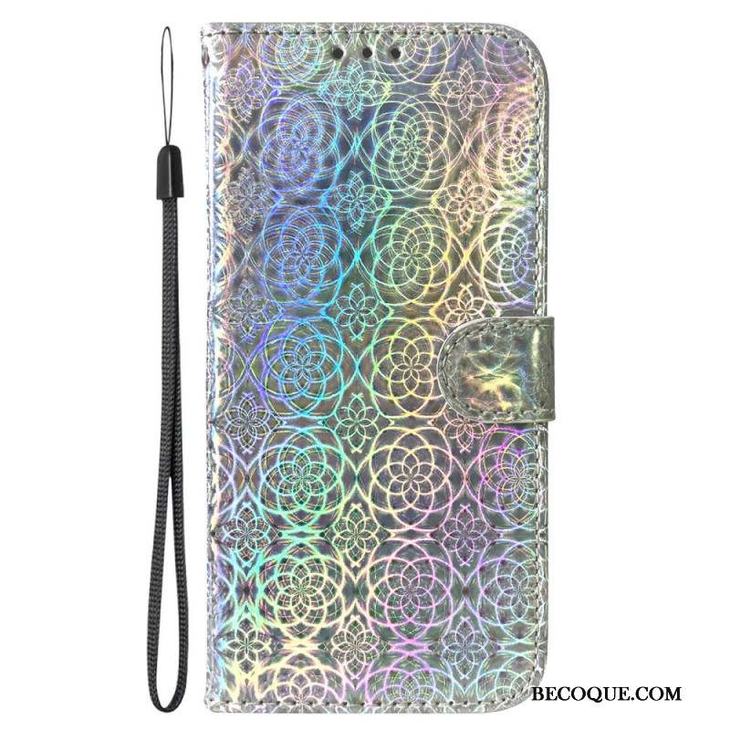 Housse Samsung Galaxy A15 Style Disco à Lanière