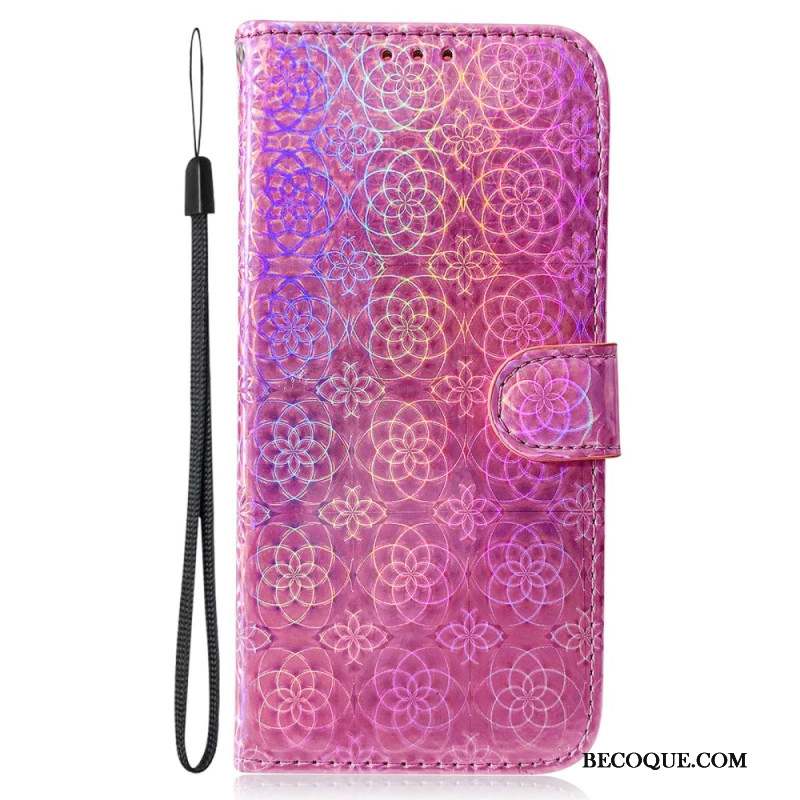 Housse Samsung Galaxy A15 Style Disco à Lanière