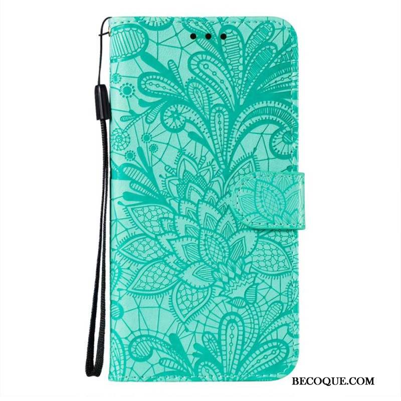 Housse Samsung Galaxy A16 4G / 5G Motif Floral et Lanière