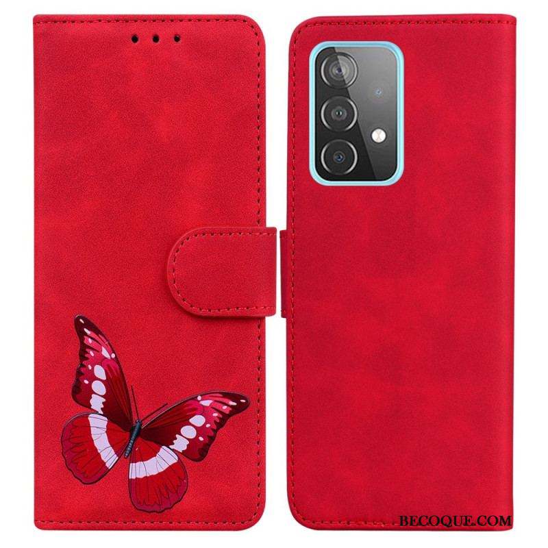 Housse Samsung Galaxy A52 4G / A52 5G / A52s 5G Skin-Touch Papillon