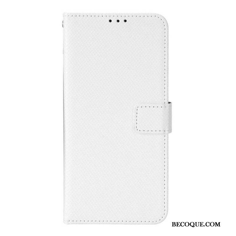 Housse Samsung Galaxy M23 5G Motif Texturé avec Lanière