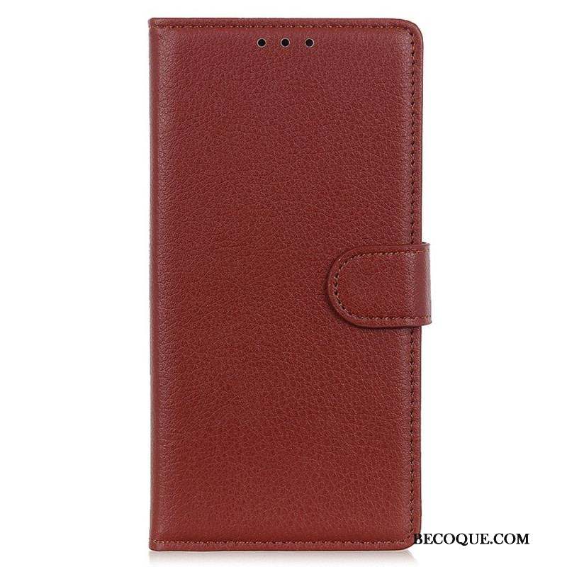 Housse Samsung Galaxy M23 5G Style Cuir Traditionnel