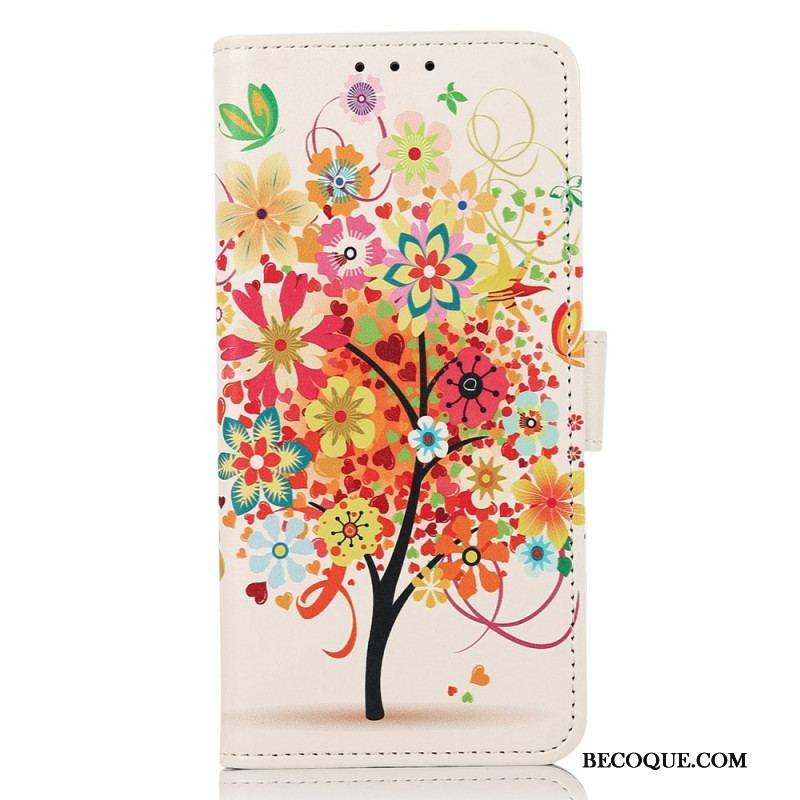 Housse Samsung Galaxy M53 5G Arbre Fleuri