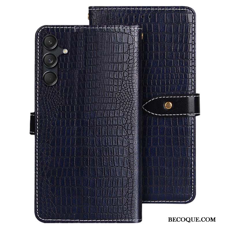 Housse Samsung Galaxy M55 5G Style Crocodile IDEWEI