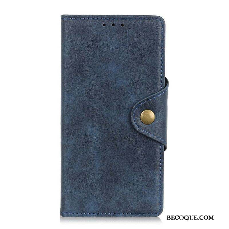 Housse Samsung Galaxy S21 5G Simili Cuir Vintage Bouton