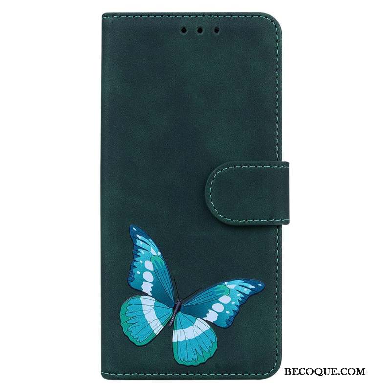 Housse Samsung Galaxy S24 5G Papillon à Lanière