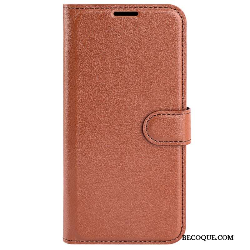 Housse Samsung Galaxy S24 5G Simili Cuir Litchi