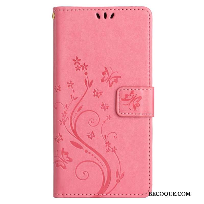 Housse Samsung Galaxy S24 FE Motif de Papillons et Fleurs