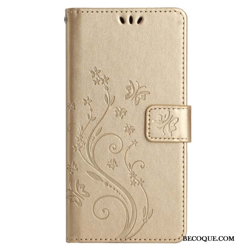 Housse Samsung Galaxy S24 FE Motif de Papillons et Fleurs