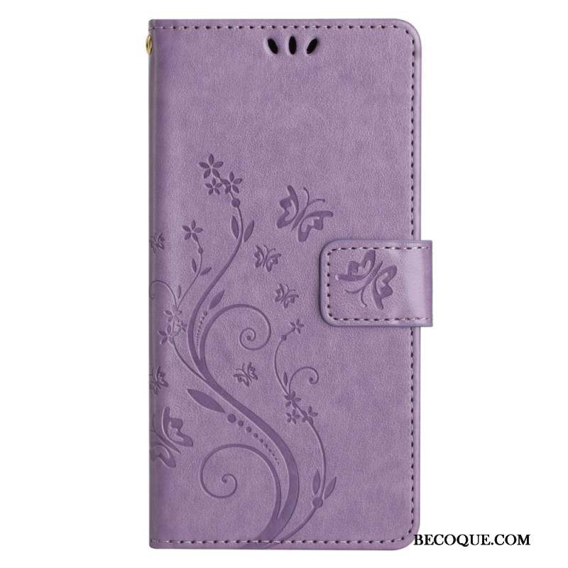 Housse Samsung Galaxy S24 FE Motif de Papillons et Fleurs