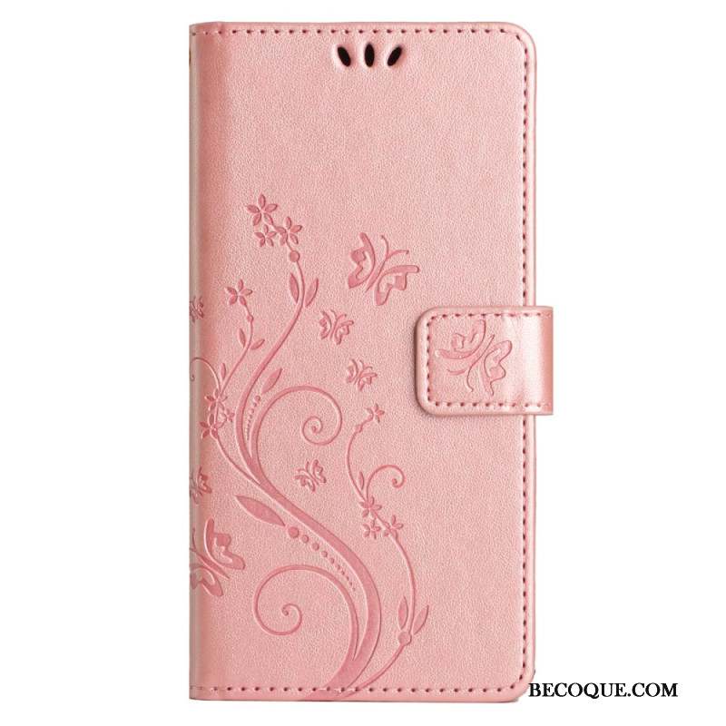 Housse Samsung Galaxy S24 FE Motif de Papillons et Fleurs