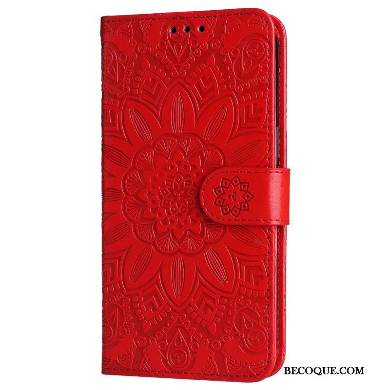 Housse Samsung Galaxy S245G Mandala Flamboyant à Lanière