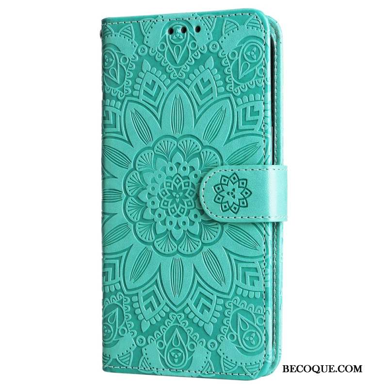 Housse Samsung Galaxy S245G Mandala Flamboyant à Lanière