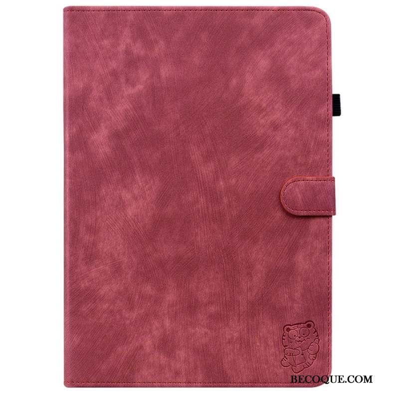 Housse Samsung Galaxy Tab S9 / S9 FE Motif Tigre