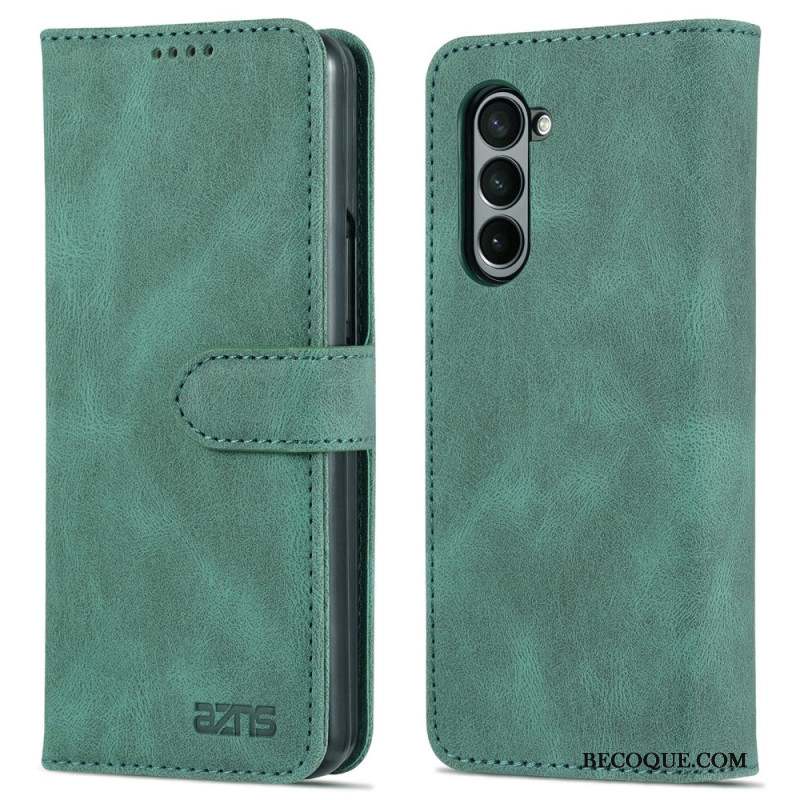 Housse Samsung Galaxy Z Fold 5 Effet Cuir AZNS