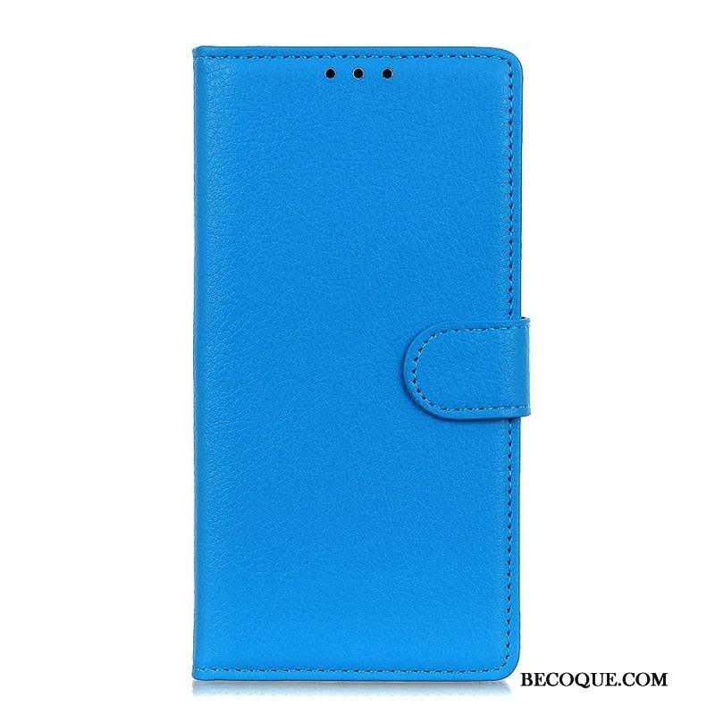 Housse Sony Xperia 1 IV Simili Cuir Litchi Traditionnel