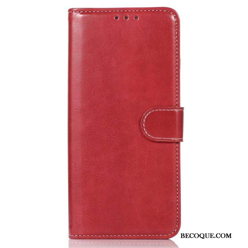 Housse Sony Xperia 1 IV Style Cuir Coutures Apparentes