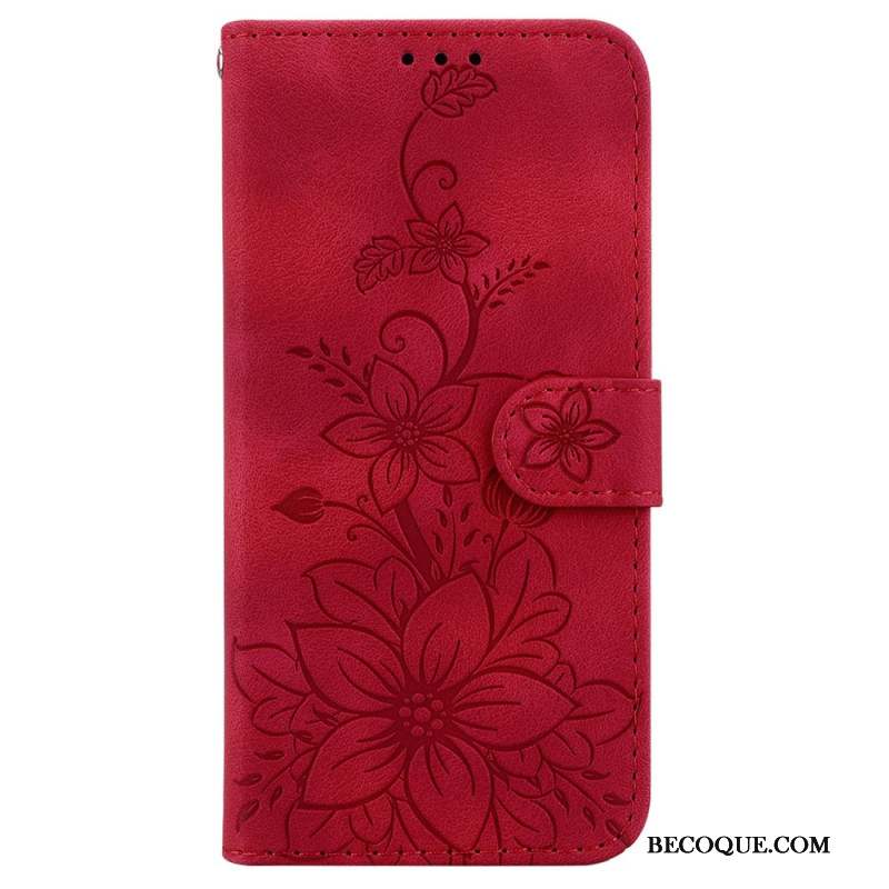 Housse Sony Xperia 1 VI Motif Floral à Lanière