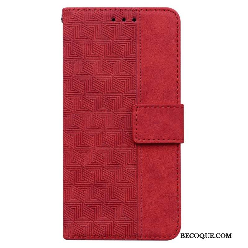 Housse Sony Xperia 1 VI Motif Tissé à Lanière