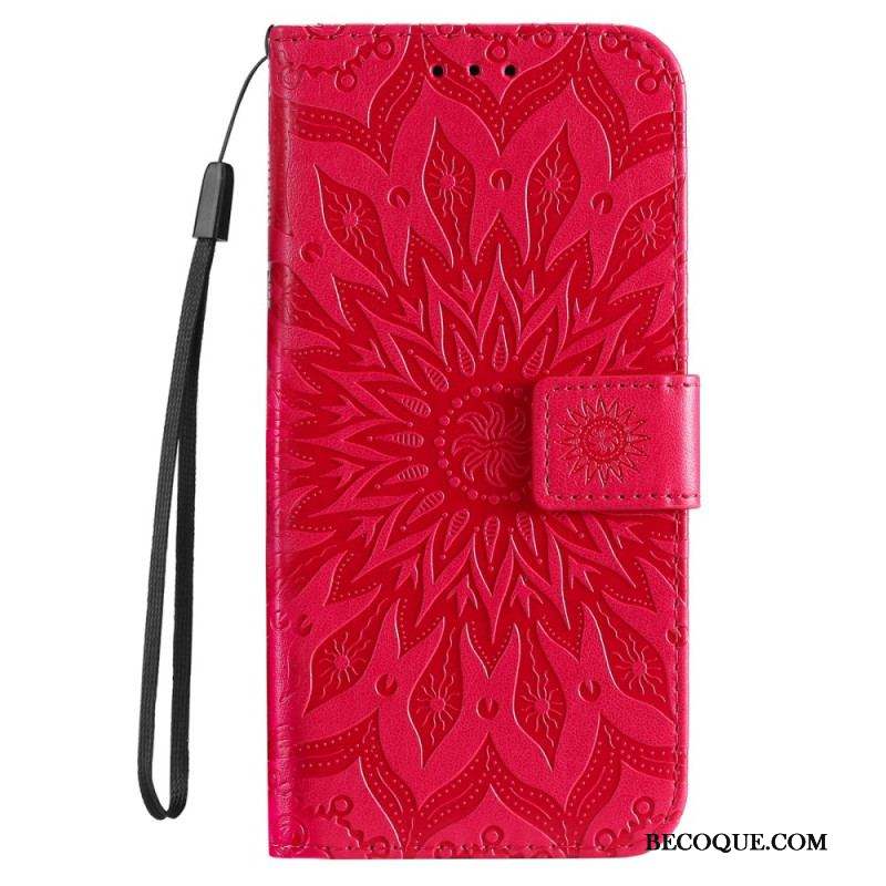 Housse Sony Xperia 5 IV Mandala Soleil avec Lanière