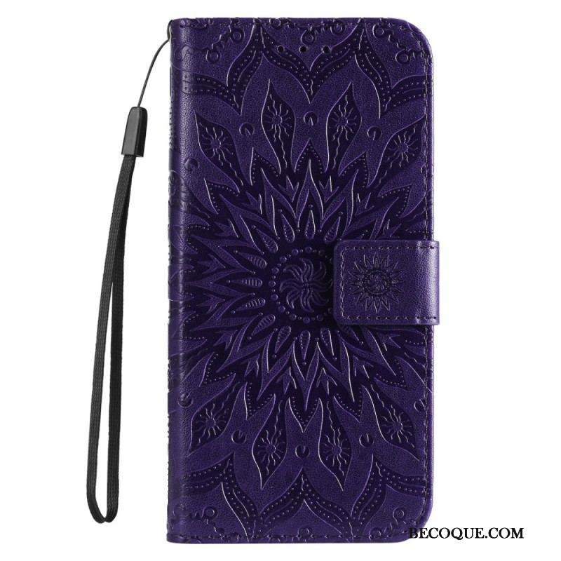 Housse Sony Xperia 5 IV Mandala Soleil avec Lanière