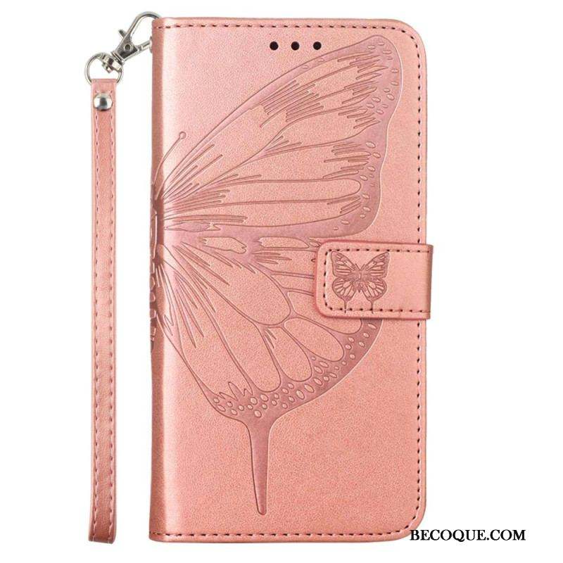 Housse Sony Xperia 5 IV Papillon Baroque à Lanière