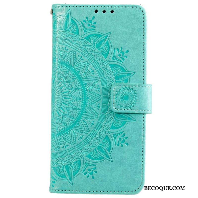 Housse Xiaomi 12 Pro Mandala Soleil à Lanière