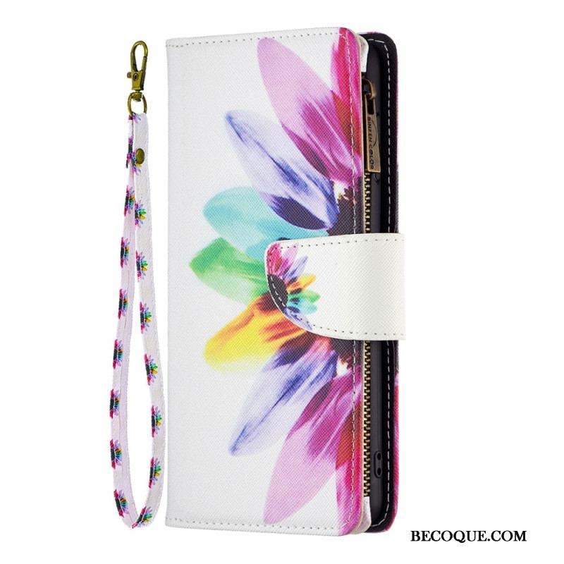 Housse Xiaomi 13 Lite Portefeuille Fleur