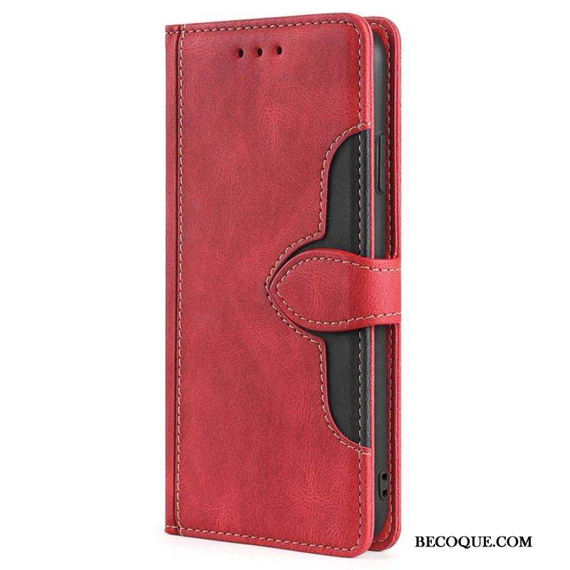 Housse Xiaomi 13 Simili Cuir Bicolore Stylish