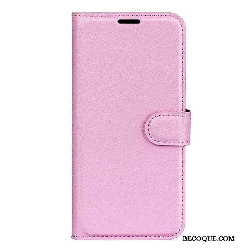 Housse Xiaomi 13 Simili Cuir Litchi Classique