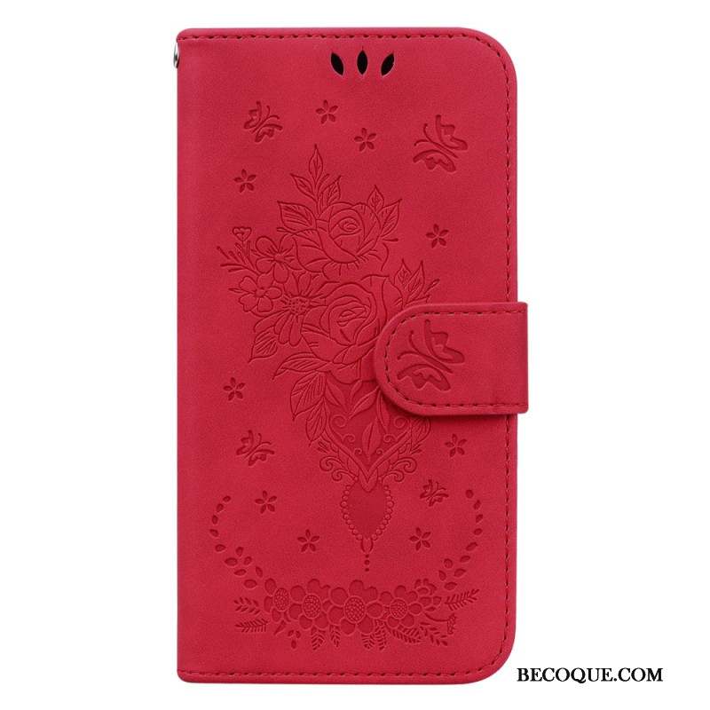 Housse Xiaomi 14 Motif Rose et Papillons