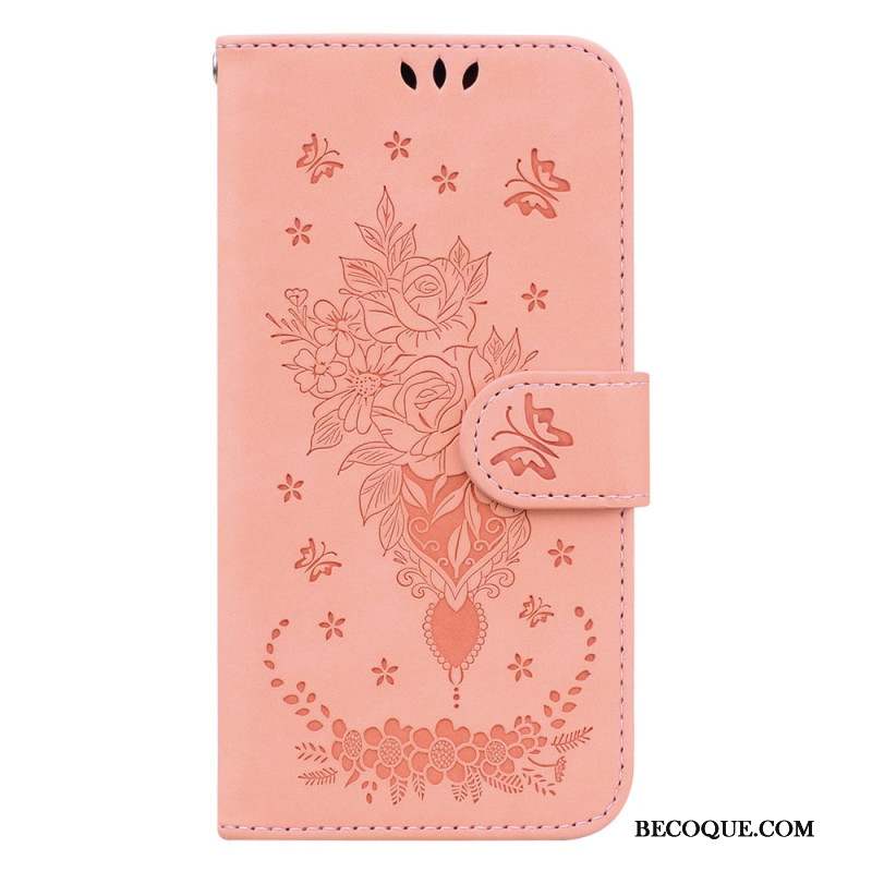 Housse Xiaomi 14 Motif Rose et Papillons