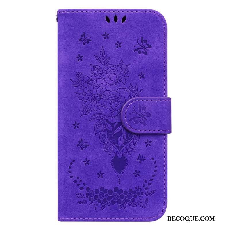 Housse Xiaomi 14 Motif Rose et Papillons