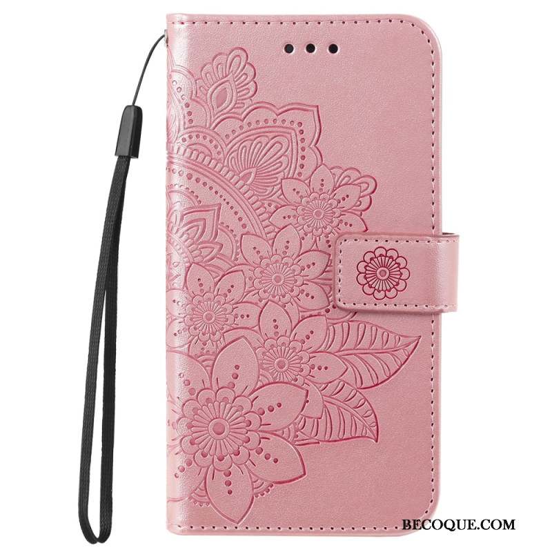 Housse Xiaomi 14 Pro Motif Floral à Lanière