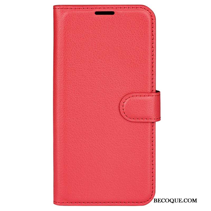 Housse Xiaomi 14 Pro Simili Cuir Litchi Classique