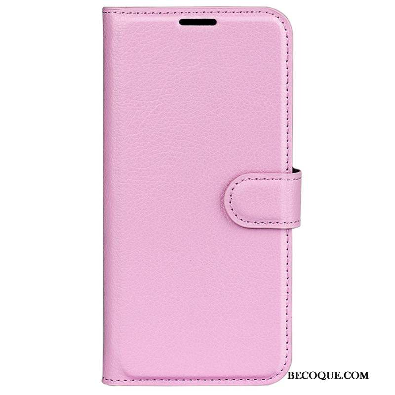 Housse Xiaomi 14 Simili Cuir Litchi Classique