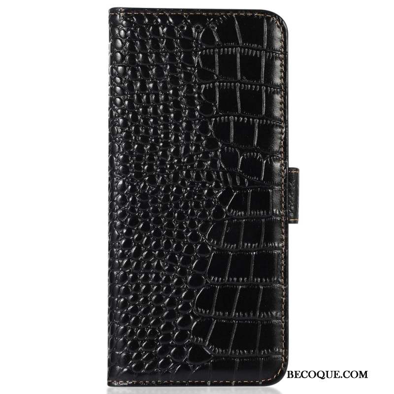 Housse Xiaomi 14 Ultra Texture Crocodile Blocage RFID